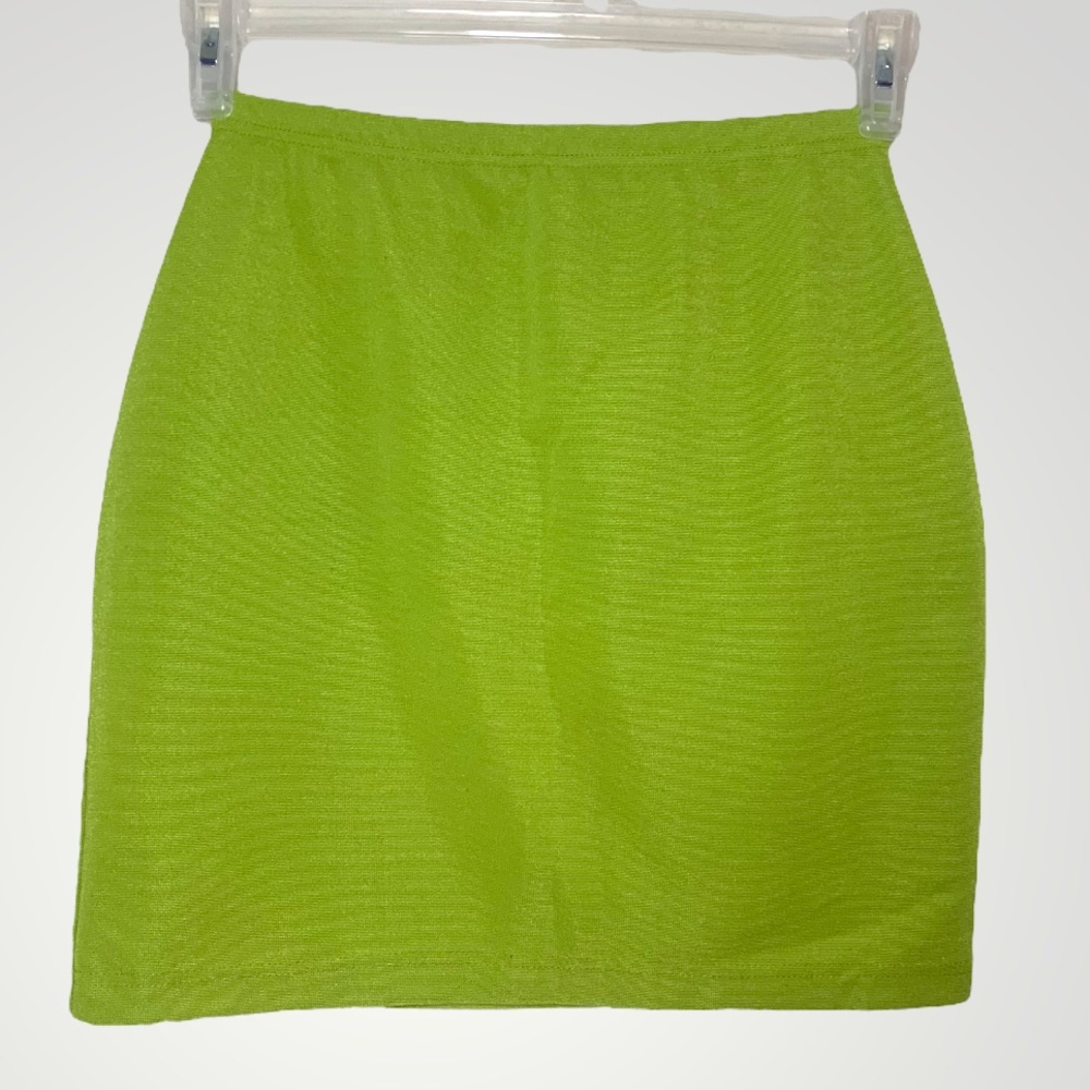 Lime green Mini skirt